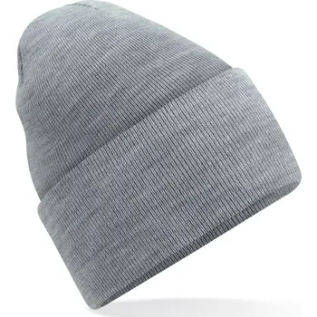 Pokrývka hlavy Pletená čepice "Original" s dlouhým lemem B 40R ash onesize