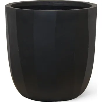 Květináč Capi Dune Planter Ball Black (set) Ø 43 cm / V 41 cm