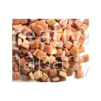 Mozaiková sada Žhavý okr skleněná mozaika mix 8x8x4mm - 560000000229