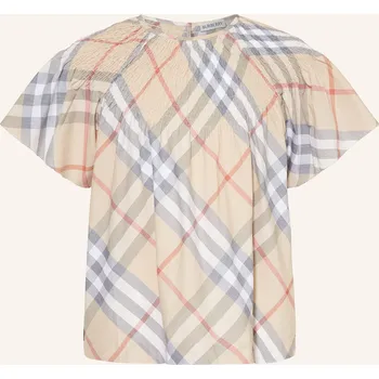 Dámská halenka Burberry Dívčí Halenka, béžová / černá / červená, 140