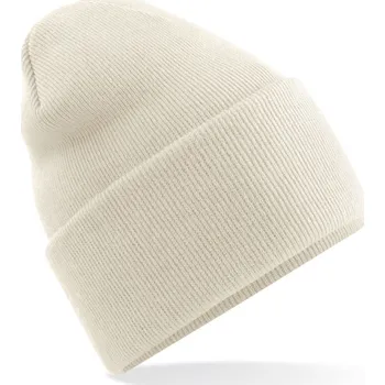 Pokrývka hlavy Pletená čepice "Original" s dlouhým lemem B 40R almond onesize