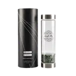 Jungle Way Designová skleněná láhev s avanturínem, 480 ml