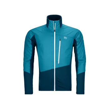 Ortovox Westalpen Swisswool Hybrid Jacket M mountain blue S; Modrá bunda + DÁREK DLE VÝBĚRU!