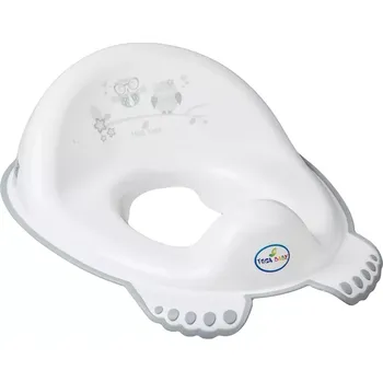 WC sedátko Dětské protiskluzové sedátko - redukce Tega Baby (nástavec) na WC Sovičky bílé