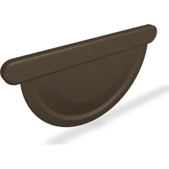 okap Prefa ALU čelo žlabu 333 mm / P.10 tmavě hnědá