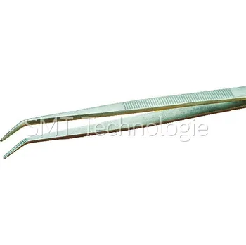 Péče o řasy a obočí Přesná pinzeta se zahnutou špičkou, 150mm - 120100540254