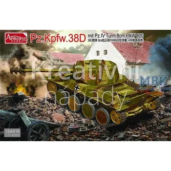 Plastikový model Plastikový model Panzer 38D s Pz.IV věží a 8cm PAW600 - 520200000075