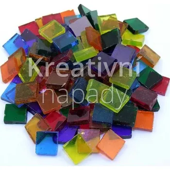 Mozaiková sada Tiffany mozaika T189 transparentní mix, 10x10mm, 200g - 560204010023
