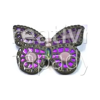 Mozaiková sada Set - motýl fialový 26x20 cm - 560000000237