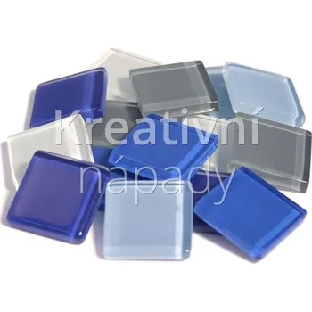 Mozaiková sada Skleněná mozaika S29 modrý mix 20x20mm,200g - 560101057