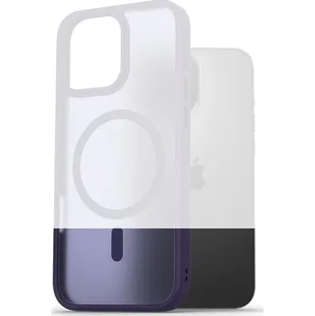 Pouzdro na mobilní telefon AlzaGuard Matte Case Compatible with Magsafe pro iPhone 16 Pro Max tmavě fialový