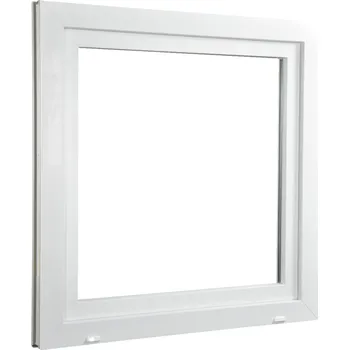 Okno ALUPLAST Plastové okno jednokřídlo bílé 110x100 Otvírání: Levé, Zasklení: Dvojsklo Ug= 1,1