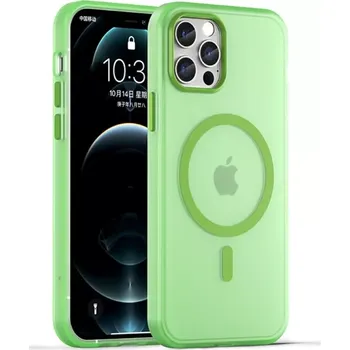Pouzdro na mobilní telefon Kryt na iPhone 12 / 12 Pro gumový Candy (podpora MagSafe) zelený