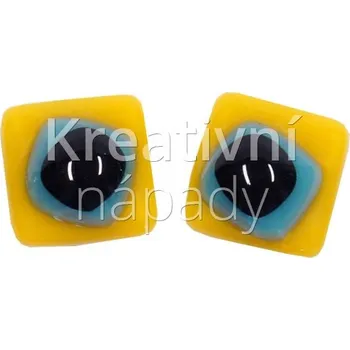 Mozaiková sada Mozaika oči, modré na žlutém podkladu - 560101000274