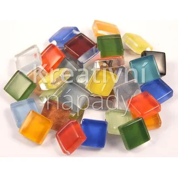 Mozaiková sada Skleněná mozaika S99 barevný mix, 10x10 mm, 200g - 560204030029