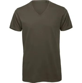 Pánské tričko s výstřihem do V Inspire V T /men_° khaki 3XL