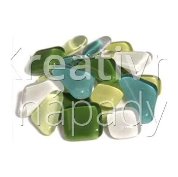 Mozaiková sada Skleněná mozaika S39 zelený mix, zlomky, 200g - 560204030054