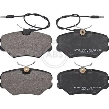 Brzdová destička Sada brzdových destiček, kotoučová brzda A.B.S. 37003