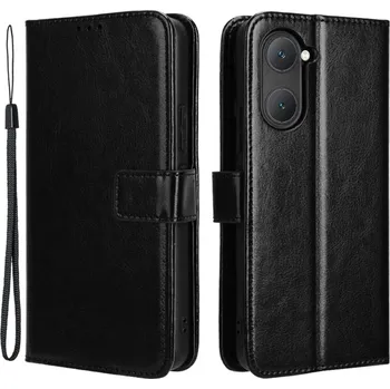 Pouzdro na mobilní telefon Crazy knížkové pouzdro na Vivo Y28s 5G - černé