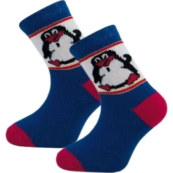 Dětské ponožky modré tučňák 1514 Novia (Klasické ponožky )
