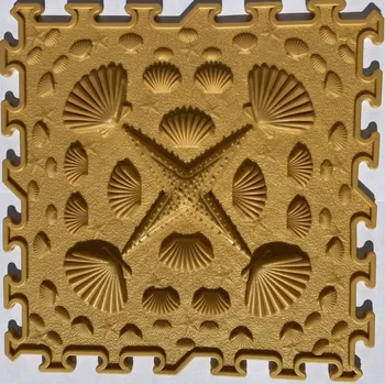 ortopedická podložka OrtoNature Masážní ortopedická podložka Mušle měkká Zlatá