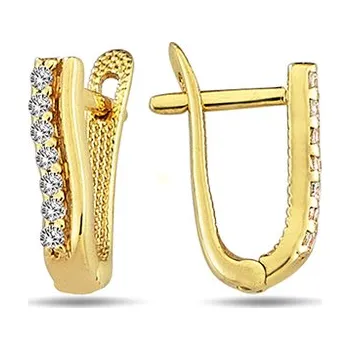 Náušnice Zlaté náušnice se zirkony ZE0553XJ71-1300 (585/1000) 1,13g