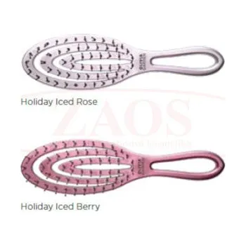 kartáč na vlasy Olivia Garden Holiday Brush - lehký kartáč na vlasy - Iced Rose