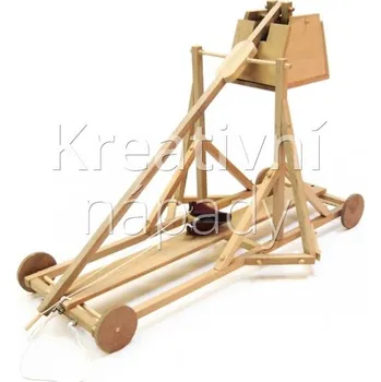 Dřevěná hračka Dřevěný model středověkého trebuchetu - 560204090012
