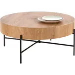 Konferenční stolek BROOKLYN - ocel, dekor dub Halmar