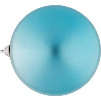 Velikonoční dekorace DECOLED Plastová koule, prům. 20 cm, tyrkysová, lesklá