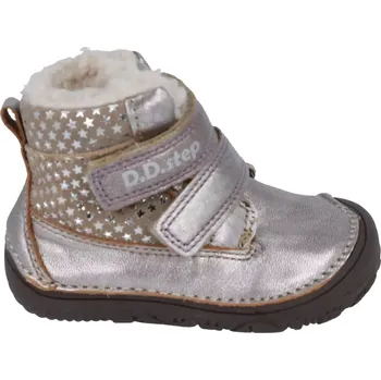 Dívčí tenisky DDstep 073 zimní boty - bronzové - hvězdičky 20