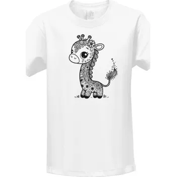 Pánské tričko Tričko s potiskem Roztomilá žirafa dětské