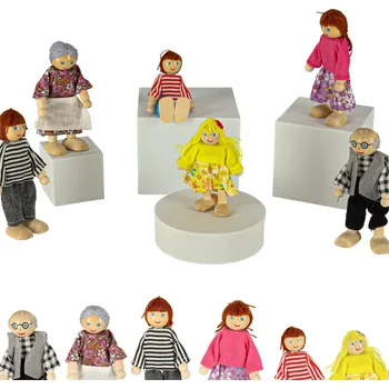 Malé panenky do domečku pro panenky 6 ks