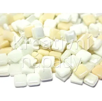 Mozaiková sada Klapky ze slonoviny, skleněná mozaika mix 8x8x4mm - 560000000179