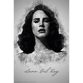Plakát Plakát, Obraz - Lana Del R. Sketch