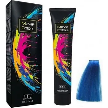 Barva na vlasy Bes Gelové barvy Movie Colors 170 ml - Modrá
