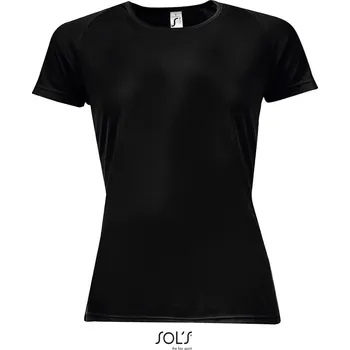 Dámské raglánové sportovní tričko Sporty Women black XL