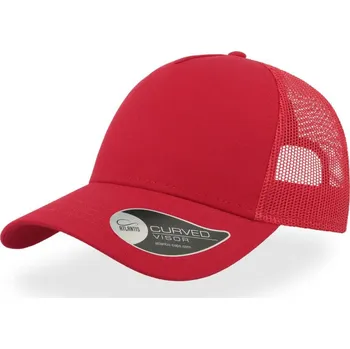 Kšiltovka 5 panelová Trucker kšiltovka "Rapper" Cotton red-red onesize