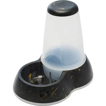 Miska pro psa 3l Savic Loop Marble dávkovač vody - černá/zlatá