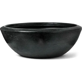 Květináč Capi Arc Granite Bowl Low Black Ø 61 cm / V 25 cm
