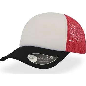 Kšiltovka 5 panelová síťovaná kšiltovka Rapper white-red-black onesize