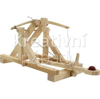 Dřevěná hračka Dřevěný model starořímského katapultu - 560204090021
