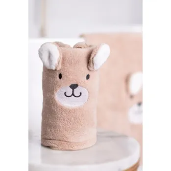 Medvídková dětská osuška Soxo - Hnědá, Hnědá 35X70