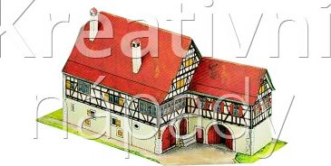 Papírový model - Selské stavení Tamm - 550202000038