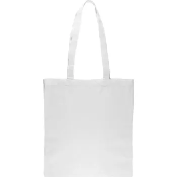 Plážová taška Bavlněná taška s dlouhým uchem Long Cotton Bag white onesize