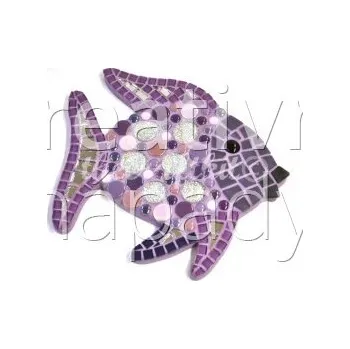 Mozaiková sada Mozaikový set - duhová ryba fialová - 560101000159