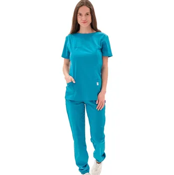 Zdravotnický oděv Perlička® Zdravotnícka halenka Viva Tmavý tyrkys Barva: Tmavý tyrkys, Velikost: XL