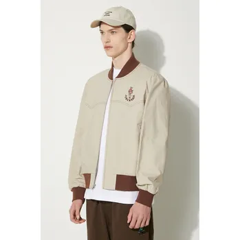 Pánský bomber Bomber bunda ICECREAM Western Bomber béžová barva, přechodná, IC24202 80X, vel. XL