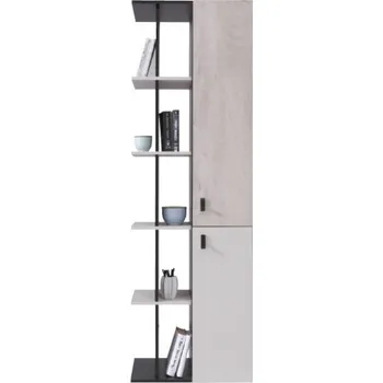 Dětský pokoj Meblar Regál Planet PL5 Vyber provedení: černá + dub + béžová