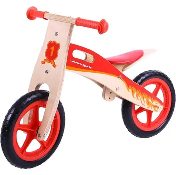 Hračka Bigjigs Toys Dřevěné odrážedlo červené